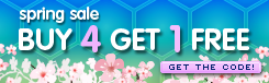 Spring Buy 4 Get 1